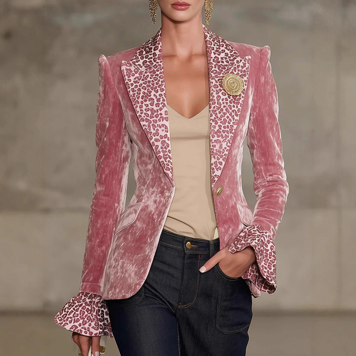 Velvet Blazer Women - Giacca da donna in velluto con