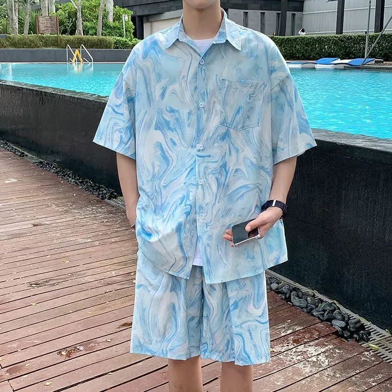 Tie Dye Two Piece - Completo da uomo hawaiano tie-dye da