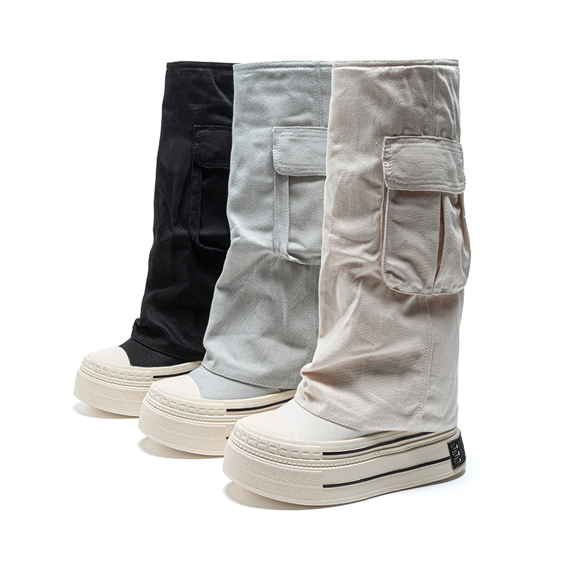 Women'S Fashion Trousers - 12 cm Denim Cnvas 2025 Autunno