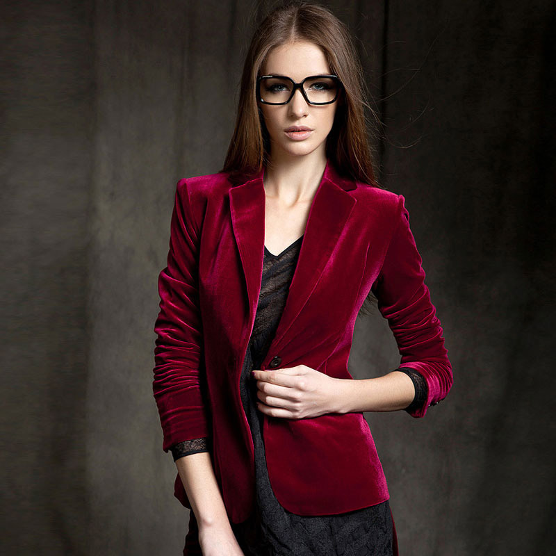 Velvet Blazer Women - Nuovo arrivo di alta qualità chic