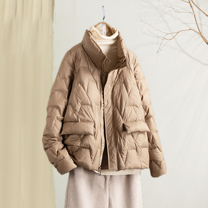 Women'S Fashion Parka - Cappotto in piumino d'anatra sottile ultraleggero