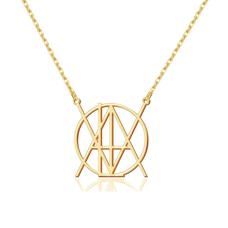 Women Fashion Logo Design - Collana con nome con logo personalizzato