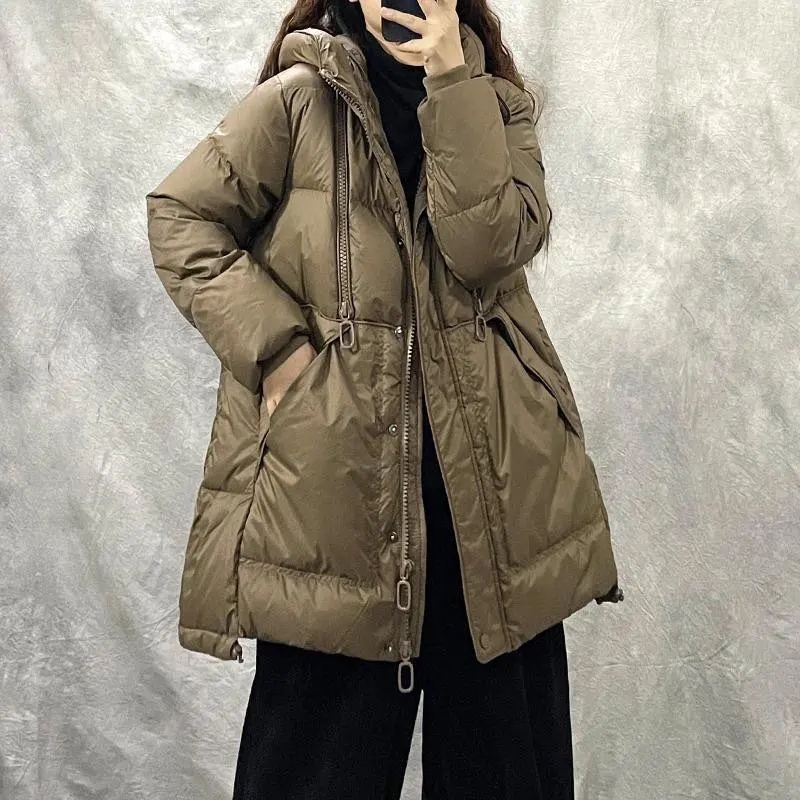 Women'S Fashion Parka - Nuove donne piumino d'anatra bianco Casual