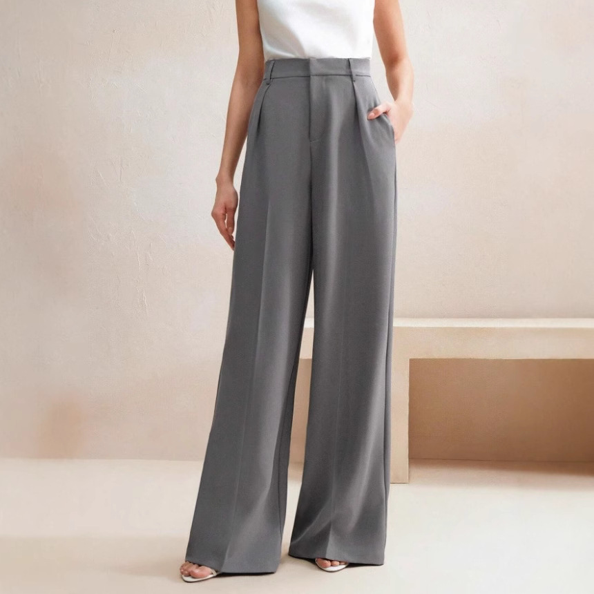 Women'S Fashion Business Casual - Pantaloni Casual Larghi a Gamba Larga