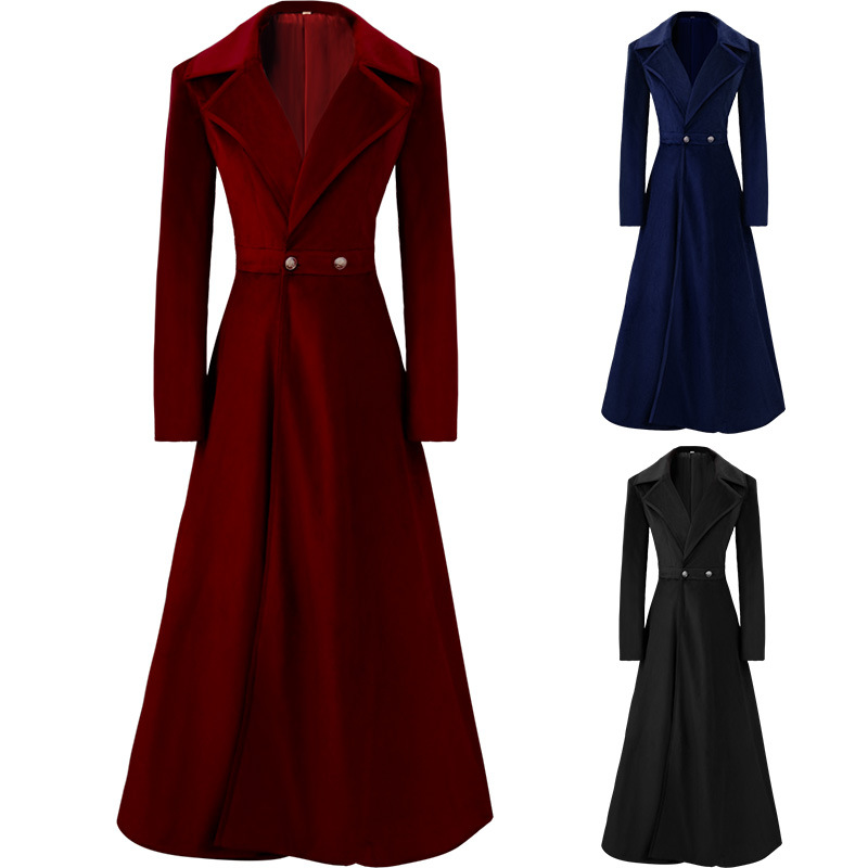 Velvet Blazer Women - Trench da donna elegante con risvolto