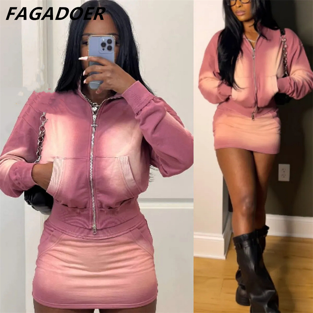 Tie Dye Two Piece - FAGADOER Set da due pezzi con