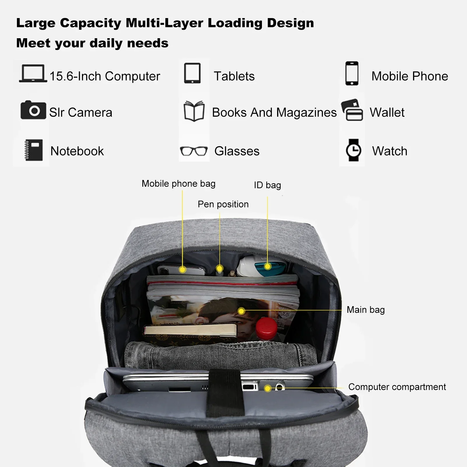 Zaino per laptop per borsa per - Women'S Fashion Backpack recensione e prezzo