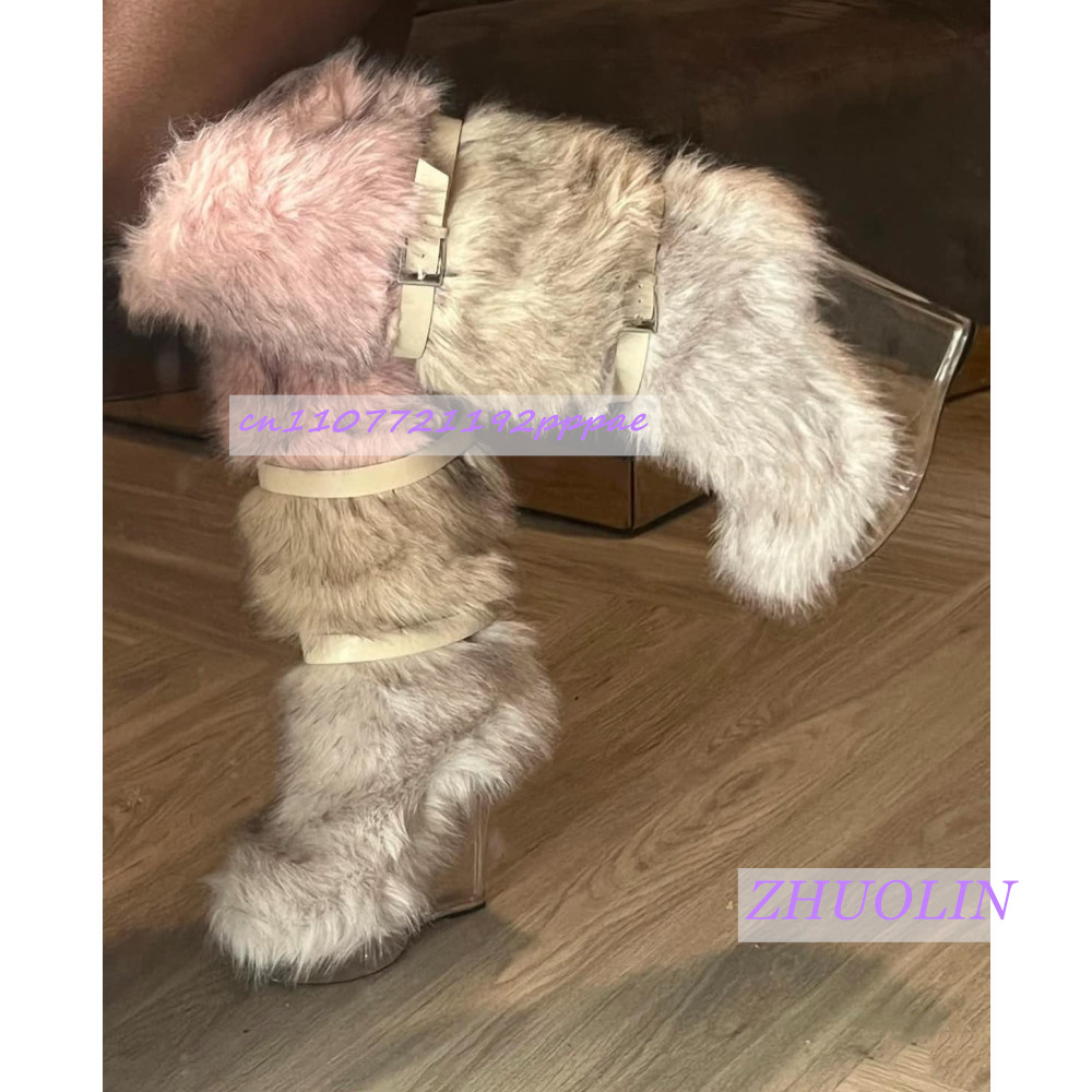 Stivali con zeppa trasparenti  - Winter Fashion Women Boots recensione e prezzo