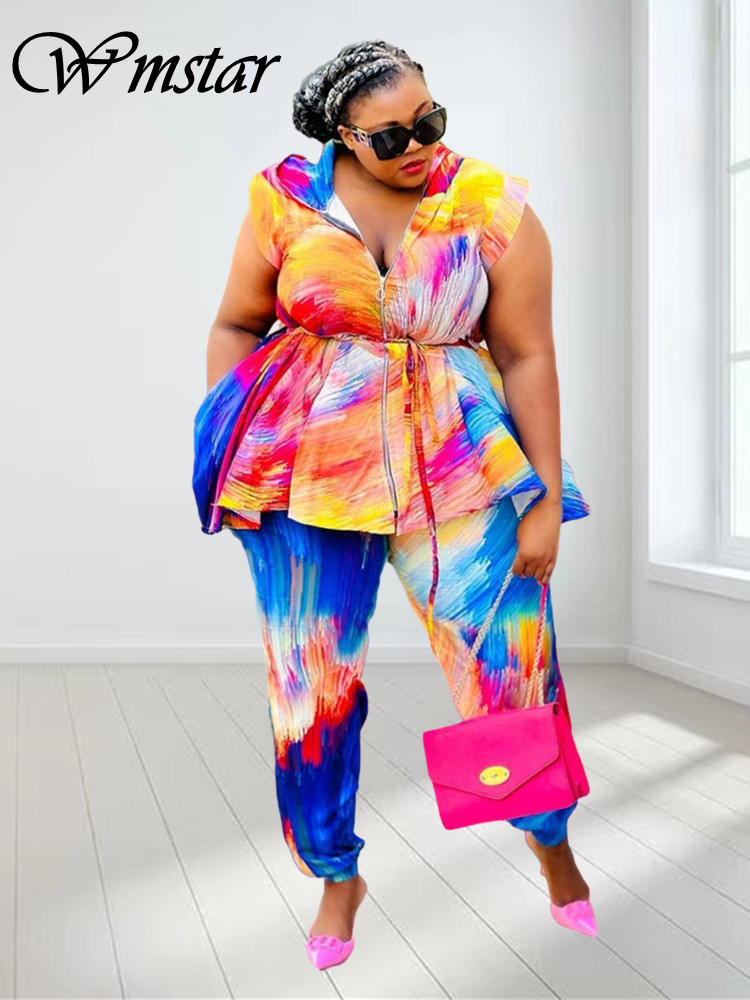 Wmstar Plus Size abbigliamento - Tie Dye Two Piece recensione e prezzo