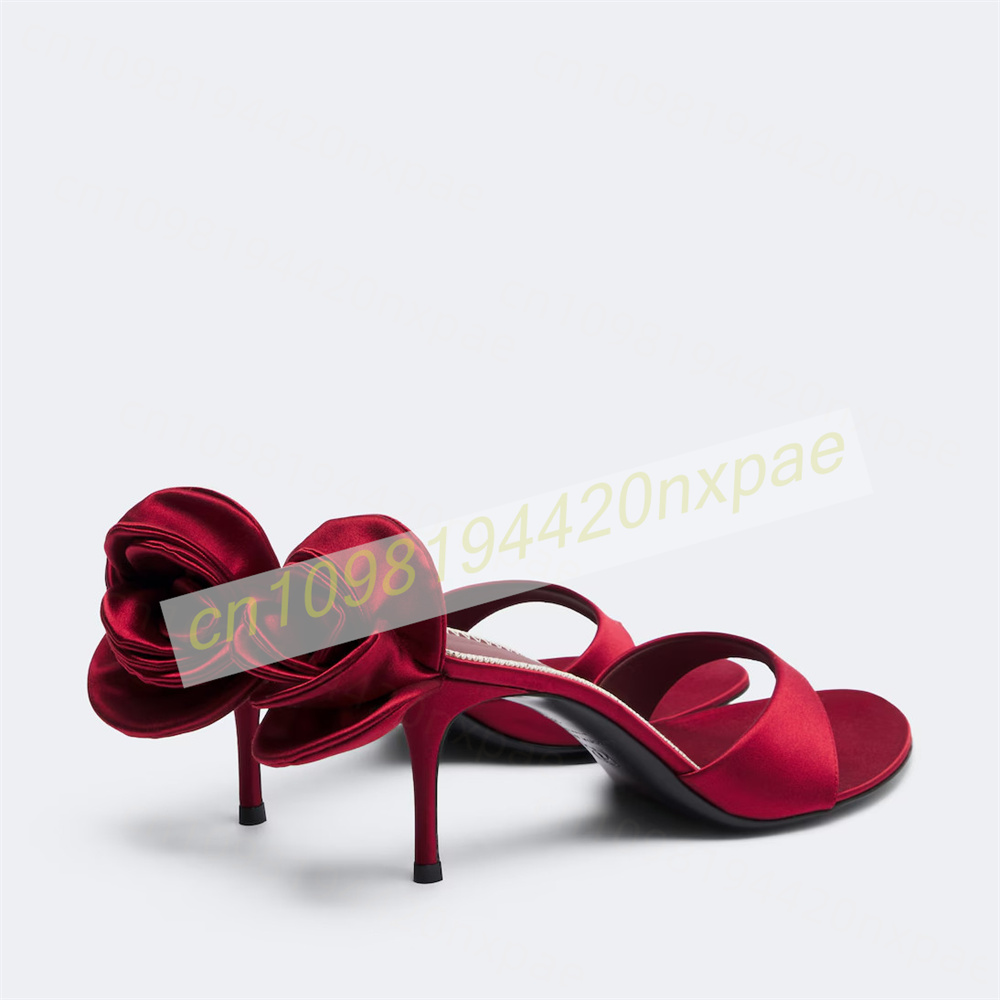 Sandali da donna rosso in raso - Women Fashion Reddit recensione e prezzo