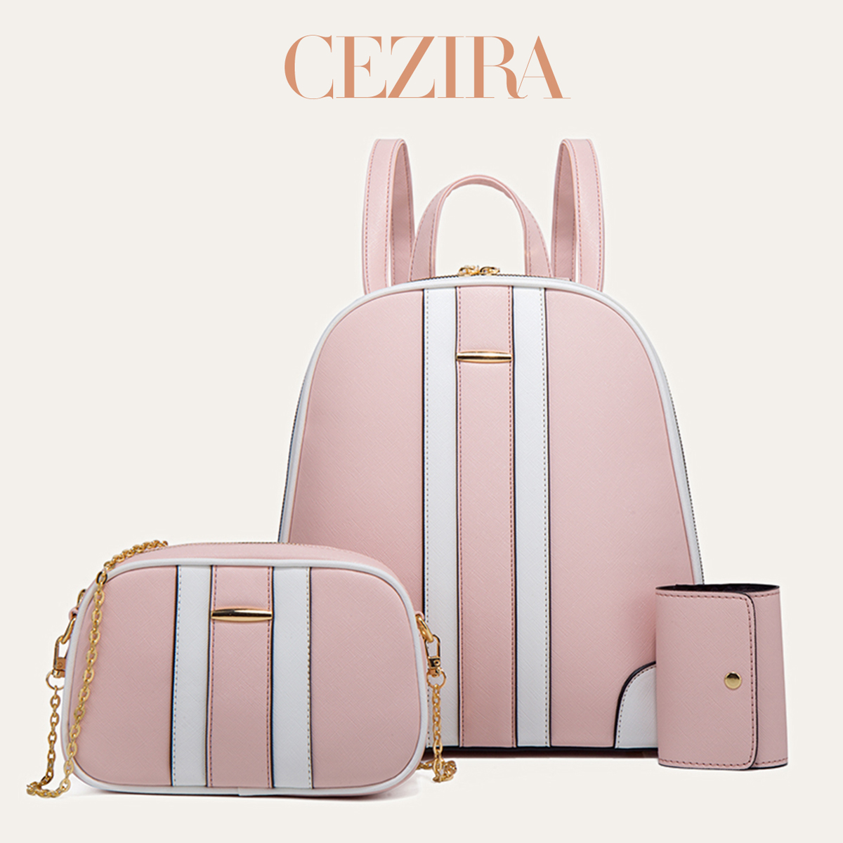 Set Zaino CR Fashion a Righe P - Women'S Fashion Backpack recensione e prezzo