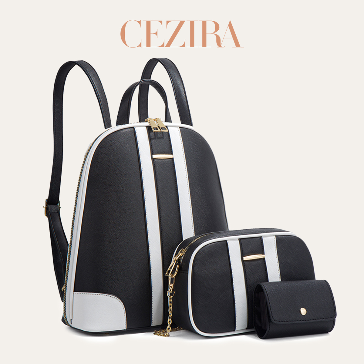 Set Zaino CR Fashion a Righe P - Women'S Fashion Backpack recensione e prezzo