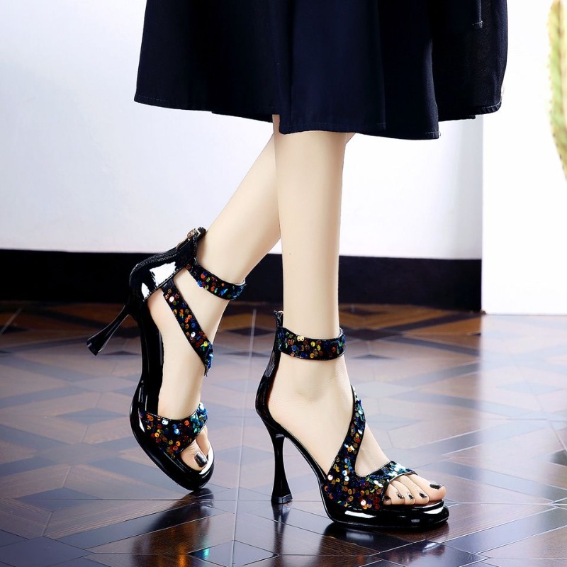 Eleganti Sandali con Paillette - Women Fashion Korean recensione e prezzo